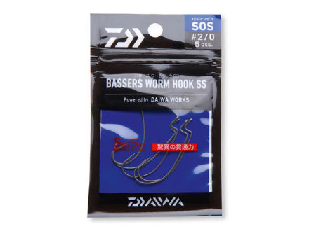 Офсетные крючки Daiwa Bassers Worm Hook SOS Gr. 3/0