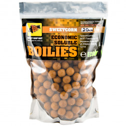 Пылящие бойлы CC Baits Economic Soluble Sweetcorn 20мм 1кг