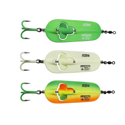 Блешня-колебалка DAM MADCAT A-Static Rattlin Spoon 110gr (green)