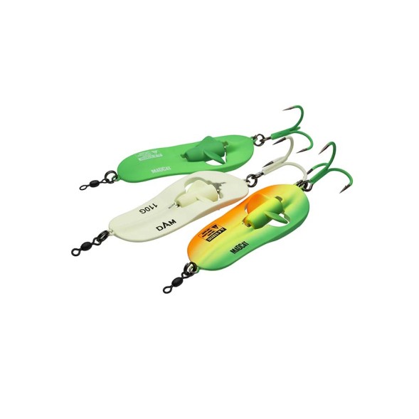 Блесна-колебалка DAM MADCAT A-Static Rattlin Spoon 110gr (green)