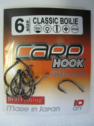 Крючки Bratfishing Classic Boilie 2 Black Nickel 10 ps