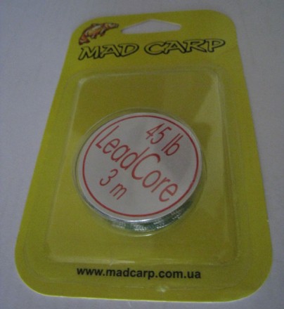 Лідкор Mad Carp Lead Core на бобіні 3m 45 Lb