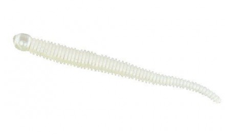 Силикон Nomura Stick Rib (съедобный) 50мм 0,4гр. цвет-056 (pearl white) 12шт