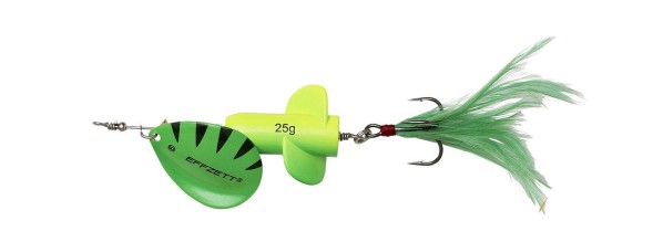 Блесна-вертушка DAM Effzett Rattlin&#039; Spinner 11см 18гр (Fluo yellow/green)