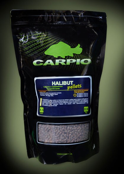 Пеллетс Carpio Halibut Pellets 4,5 мм 900 гр