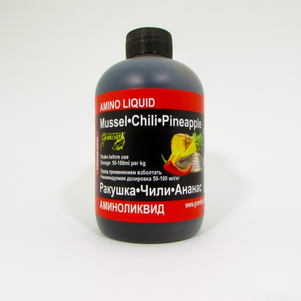 Аміноліквід Grandcarp РАКУШКА • ЧІЛІ • АНАНАС серії PREMIUM 350 мл (AML061)