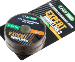 Поводковый материал без оплетки Carp Pro 25lb 10м коричневый