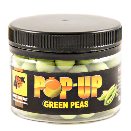 Бойлы CC Baits Pop-Ups Green Peas 10мм