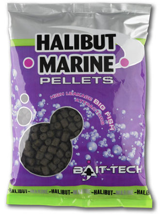 Пеллетс Bait-tech Halibut Marine Pre-Drilled Pellets 14.0mm 900g