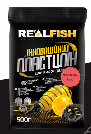 Пластилин Real Fish Фруктовый Микс 0,5кг