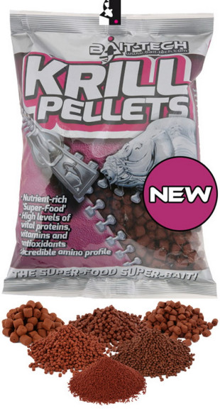 Пеллетс Bait-Tech Krill Pre-Drilled Pellets 8.0mm 900g