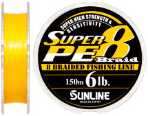 Шнур Sunline Super PE 8 Braid 150м 0.280мм 30Lb /15кг