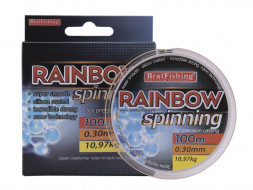 Волосінь Bratfishing Rainbow Spinning 100 m 0,26 mm 8,94 kg