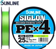 Шнур Sunline Siglon PE х4 300m салатовый