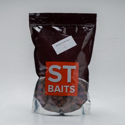 Пеллетс ST Baits Pre Drilled Red Krill Pellets 1kg