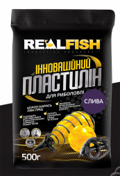 Пластилин Real Fish Слива 0,5кг