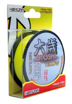 Леска Nomura OTOSHI YELLOW 135м(150yds) 0.14мм 2.80кг цвет-yellow (желтый)