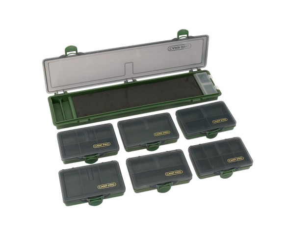 Коробка карповая Carp Pro 36х30см 6 коробок и поводочница