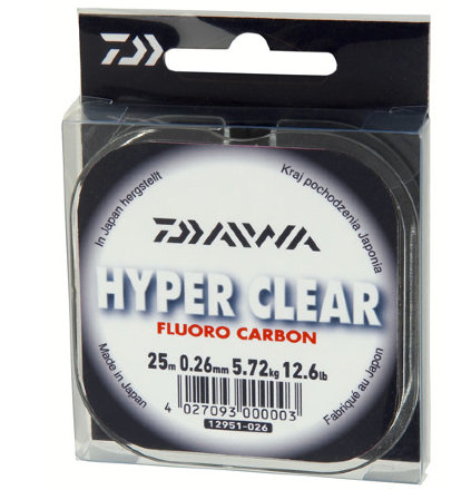 Флюорокарбоновая леска Daiwa Hyper Clear FC 0,12mm 1,40kg 25m