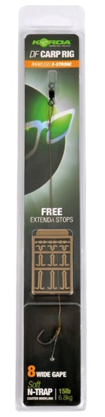 Поводок карповый Korda N-Trap DF Rig Size 6 Wide Gape 30lb