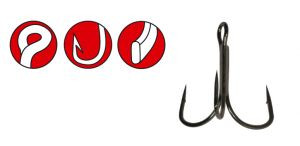 Гачок трійник Gamakatsu Treble 21 NS EWG Black 010