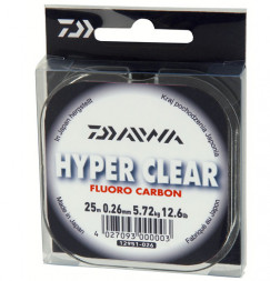 Флюорокарбоновую волосінь Daiwa Hyper Clear FC 0,16mm 2,50kg 25m