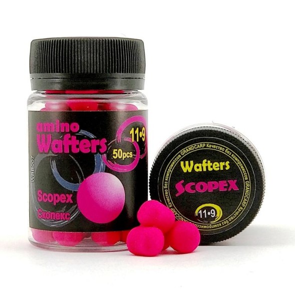 Бойл насадок Grandcarp Amino WAFTERS SCOPEX (Скопекс) 11 • 9 мм 50 шт. (WBB007)