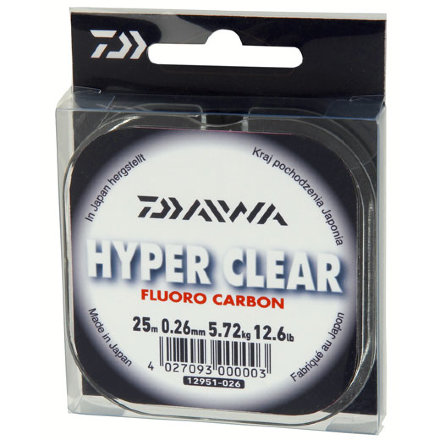 Флюорокарбоновую волосінь Daiwa Hyper Clear FC 0,18mm 3,20kg 25m