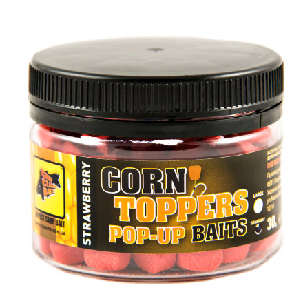 Плавающие насадки CC Baits Corn Toppers Strawberry Std, 30гр