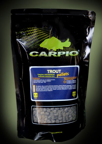 Пеллетс Carpio Trout Pellets 8 мм 900 гр