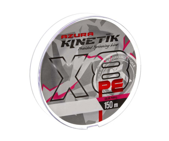 Шнур Azura Kinetik X8 Purple 0.185мм #1.2 9.9кг 22lb 150m