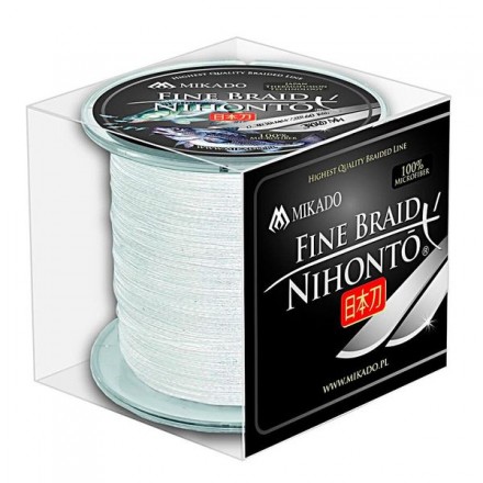 Шнур Mikado Nihonto Fine Braid 300м 0,20мм 16,60кг white