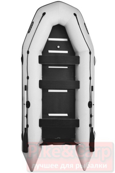 Моторная надувная лодка Bark BT-420S восьмиместная килевая с жестким днищем