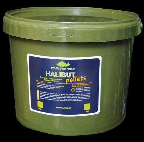 Пеллетс Carpio Halibut Pellets 20 мм 3 кг