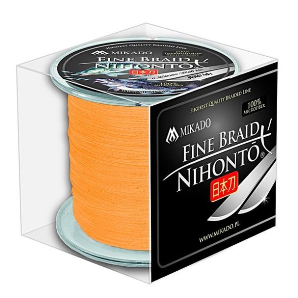 Шнур Mikado Nihonto Fine Braid 300м 0,30мм 29,60кг orange