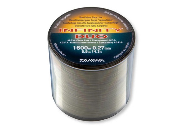 Леска Daiwa Infinity Duo Carp 0,36mm 10,7kg 840m Camo