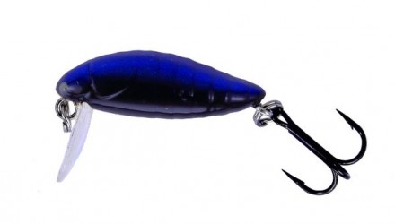 Воблер Nomura Shiro (жук) 28мм 1.8гр. цвет-165 (BLACK BLUE)