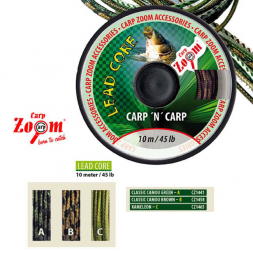 Ледкор Carp Zoom Lead core classic green 45lb 10m