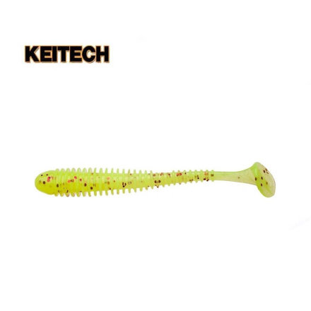 Їстівний силікон Keitech Swing Impact pal # 01 chartreuse red flake