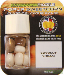 Кукурудза Enterprise Tackle Pор Uр Nutrabaits Coconut Cream - Corn White /Beige