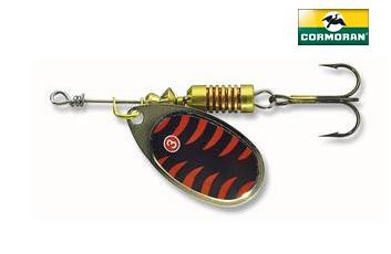 Вращающаяся блесна Cormoran Cora-Z Stryper №1 red/holographic-