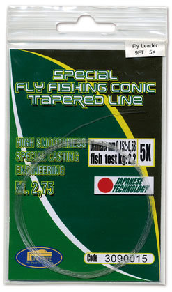 Подлесок нахлыстовый Lineaeffe Fly Conic 2.75м 5x0,152-0,53мм 2.2кг
